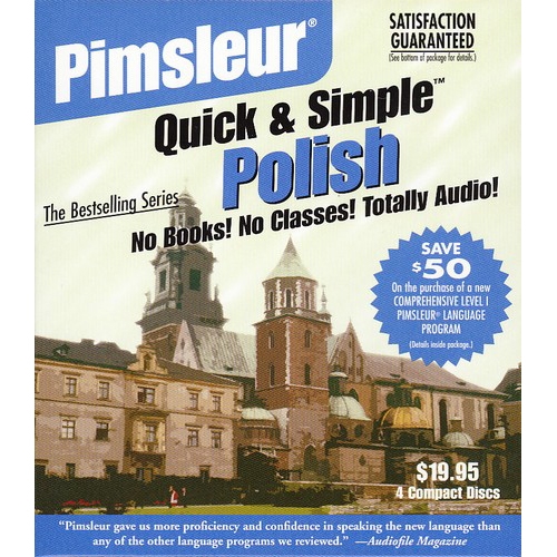 Pimsleur Polish Quick & Simple Course – Level 1 Lessons 1-8 CD