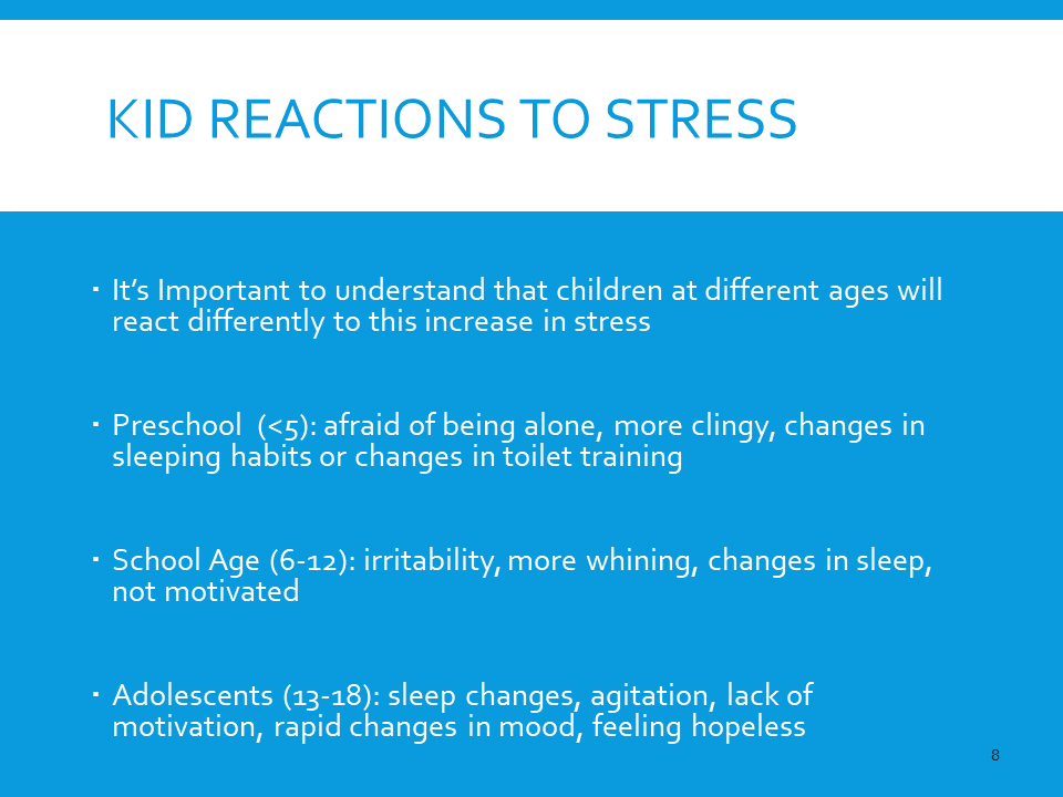 Kid Reactions to Stress
